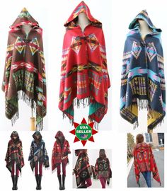 New Women Soft Shawl Warm Cloak Cape Knit Scarf Wrap Classic Winter Shawl