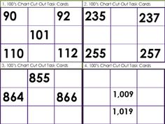 word form to standard form task cards teks 2 2a student a reads word form chart