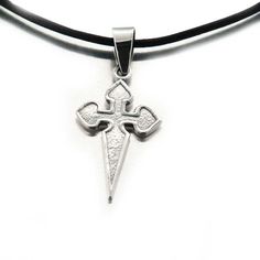 Hommes Acier Inoxydable Croix Celtique Irlandais Wales Noeud Collier Pendentif Chaîne Cadeau