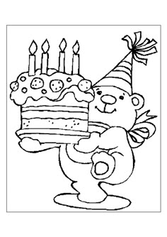 Small Black And White Birthday Cake