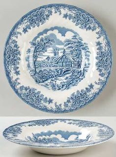 d/écor brookpink Churchill Service Assiettes 18/ Pi/èces Earthware Blanc//Rouge
