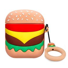 Shockproof Soft TPU Gel Case Cover with Keychain Carabiner for Apple AirPods Doodle Skateboard Compatible with AirPods 2 and 1