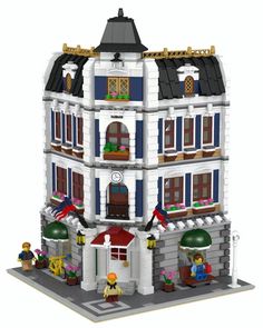 Lego Brownstone Terrace 1 Instructions Modular Custom Building Design City Town