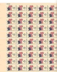 us flag 1960 sheet of 50 x 4 cent us postage stamps new scot 1153 postage stamp sheets