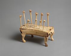 Game of Hounds and Jackals, ca. 1814–1805 B.C. Middle Kingdom, Dynasty 12, reign of Amenemhat IV. Egypt, Upper Egypt; Thebes, el-Asasif, Tomb of Reniseneb. The Metropolitan Museum of Art, New York. Purchase, Edward S. Harkness Gift, 1926 (26.7.1287). Egyptians likened the intricate voyage through the underworld to a game. This made gaming boards and gaming pieces appropriate objects to deposit in tombs. #dogs