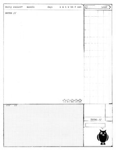 Day, Week, Month - 5.5 X 8.5 Templates | Planner Template