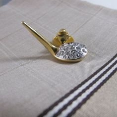 Jewel Tie 925 Sterling Silver Gold-Toned Kentucky Derby Cuff Link