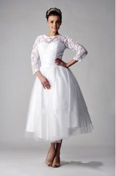 220 Best Short Plus Size Wedding Dress Images On Pinterest In 2018 Plus Size Short Wedding Dresses With Sleeves Informal Lace Dress