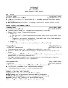 Additional coursework on resume 5 2011