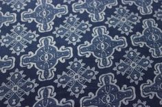 indigo blue vine flower Design Hand Block 100/% Cotton Printed Dabu Print Fabric