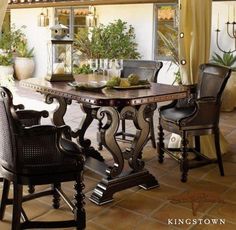 Safari Destination Decor Inspiration Tommy Bahama Home Sienna Bistro Table Inspired By