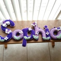 55 best crochet name banners images on pinterest hand made home