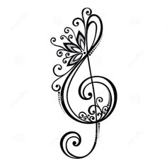treble chaos_image doodles pinterest journaling bible and tattoo fancy treble clef designs