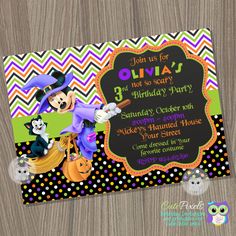 minnie mouse halloween invitation halloween invitation minnie mouse birthday - Minnie Mouse Halloween Party minnie mouse halloween invitation halloween invitation minnie mouse birthday - Minnie Mouse Halloween Party