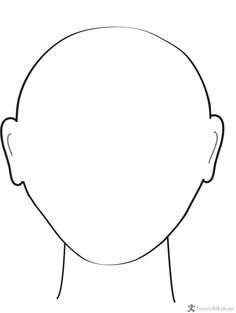 blank boy face colouring coloring pages quoteko crafting