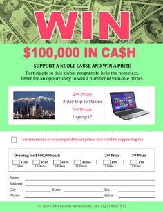 raffle flyer template
