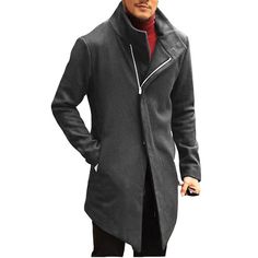 WUAI Womens Trench Coat Winter Warm Slim Fit Outwear Casual Outdoors Fashion Parka Cardigan Stylish Jackets Overcoat