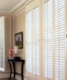 86 Best Shutter Up Images On Pinterest Blind Blinds And Day Bwood Plantation Shutters With 2 Louvers In Eggshell Painted Finish Br Hinges Next Day Blinds Shutter Up