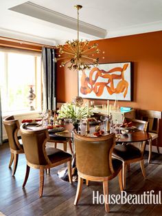 The 80 Best Orange Dining Room Images On Pinterest In 2018 An Andy Warhol Inspired Apartment Dining Room