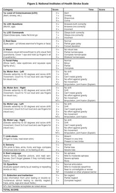 Irresistible image intended for nih stroke scale printable Divine image with nih stroke scale printable