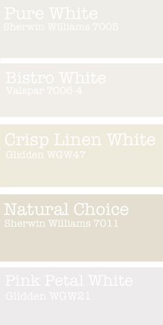 1376 Best Color Charts Interior Design Images In 2019 Bed Room All White Paint Is Not The Same Most Right Off Shelf You Should Get A Pure Mixed Here Are My Go To Colors Color