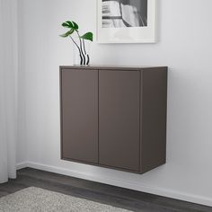 EKET Schrank mit 2 türen + 1 boden dunkelgrau IKEA EKET Schrank mit 2 Türen + 1 Boden weiß IKEA Österreich