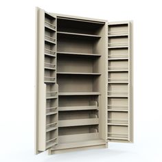 Bespoke Larder Storage Cupboard Kitchen And Dining Room Double Larder Cabinet With Shelves Pull Out Drawers And E Racks Ed Inside The Doors