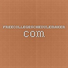 schedule builder free