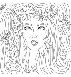 Mythical Maidens Coloring Book Volume 1 Snow Queen Flower Fairies