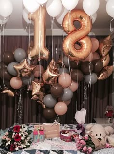 Mylar Balloons of 5 Colors 18 Inch Foil Balloons for Birthday Party,Class Party,Family Gathering,Graduation Ceremony Decorations