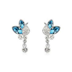 Women/'s Pentacle Boucles d/'oreilles 18k or blanc rempli Mini Lovely Hoops