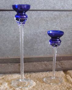 134 Best Blue Gl Of Course Images On Pinterest Cobalt Cobalt Blue Crystal Candle Holders Gl Love And
