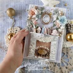 За чашкой чая: Видео МК Рождественской открытки с камином / Video tutorial Christmas Card