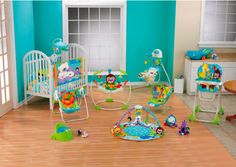 15 Best Nursery Images On Pinterest Fisher Price Infant Room And Fisher Price Precious Planet Nursery Complete Set Love The Colors First Kid