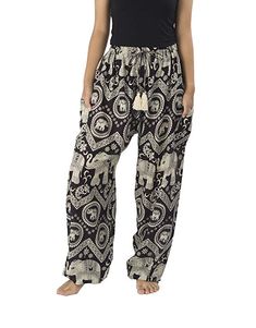 Lcoco/&Dream Yoga Harem Pants for Women Baggy Boho High Waist Gyspy Pants