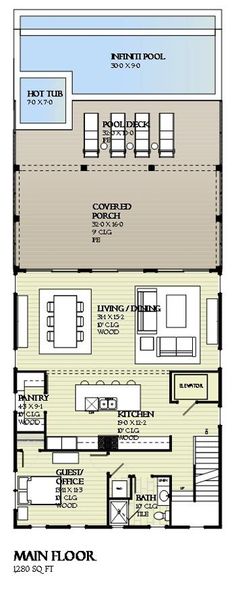 plan 15035nc: narrow lot beach house plan | kitchens, beach and house plan 15035nc: narrow lot beach house plan | kitchens, beach and house