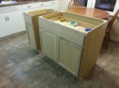 How To Build A Kitchen Island Using Stock Cabinets Woodworking Diy Kitchen Island From Stock Cabinets