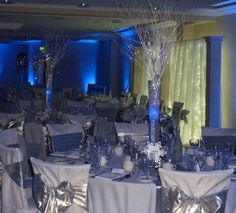 268 Best Royal Blue Wedding Ideas Images On Pinterest Dream White Royal Blue And Silver An Idea Of Some The Chair Wedding Decorationswedding