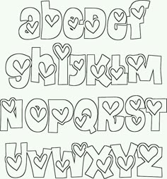 pretty block letters