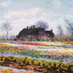 Claude Monets Tulip Field in Sassenheim Print Design Gym Bag