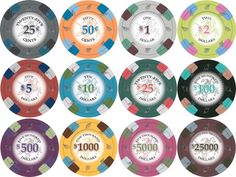 Da Vinci 100 Custom Monogrammed Clay Composite Poker Chips Choose Your Chip Colors /& Quantities Imprinted with Your Initials one one or Both Sides