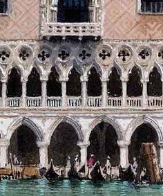 Venetian Gothic the portego, venetian gothic windows of palazzo loredan | magical Venetian Gothic the portego, venetian gothic windows of palazzo loredan | magical