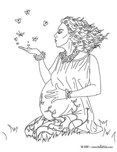 pregnancy coloring pages