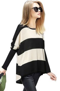 New Womens Oversized Sweatshirt Thermal Long Sleeve Jumpers Tops 8-22