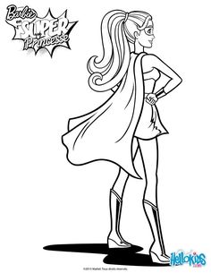 Hellokids Has Selected Lovely Barbie Printables For You There Is The Super Princess Printable Among Other Free Coloring Pages