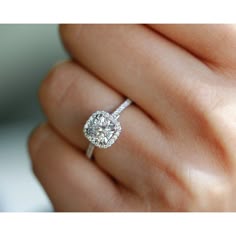 Details about / 2Ct Near White Round Moissanite Double Halo Engagement Ring 14K White Gold Over