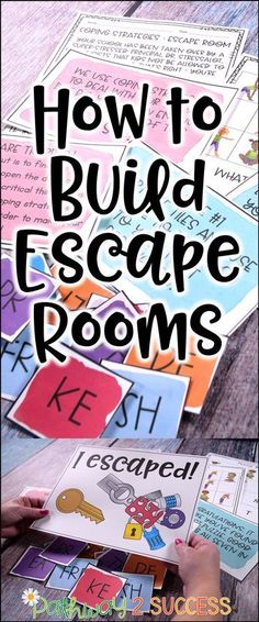 How you can build escape rooms as learning activities for kids and young adults! Did you know you can really teach ANY skills with an escape room? This post shares info on how you can create your own activities and puzzles to help your students learn. Escape Space, Escape Puzzle, Kids Learning Activities, Student Learning, Challenges Activities, Communication Activities, Science Activities