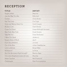 playlist for wedding reception rome fontanacountryinn com playlist for wedding reception