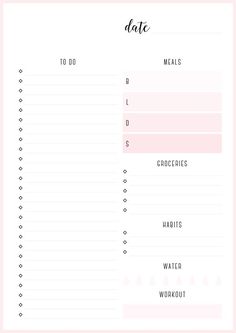 free printable irma daily plannersyou may also like organizing