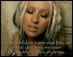 christina aguilera i am beautiful